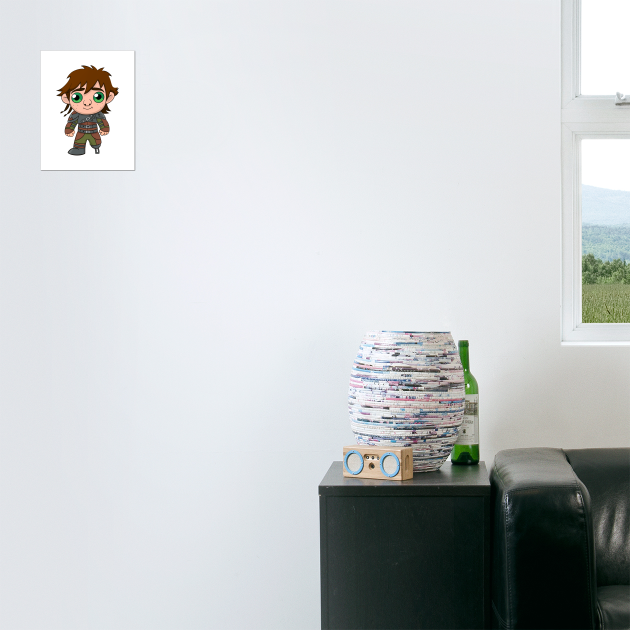 Hiccup chibi from cartoon How to train your dragon by PrimeStore